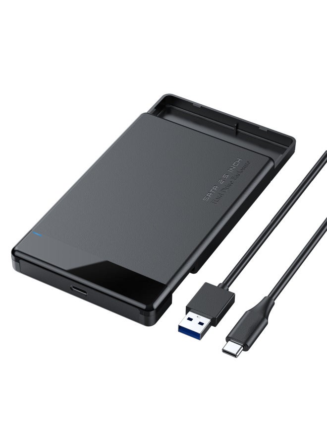 Direct 2.5 Inch SATA Mobile Hard Disk Box USB3.0 Mobile Hard Disk Protection Box-Color:TYPE-C - Image 1