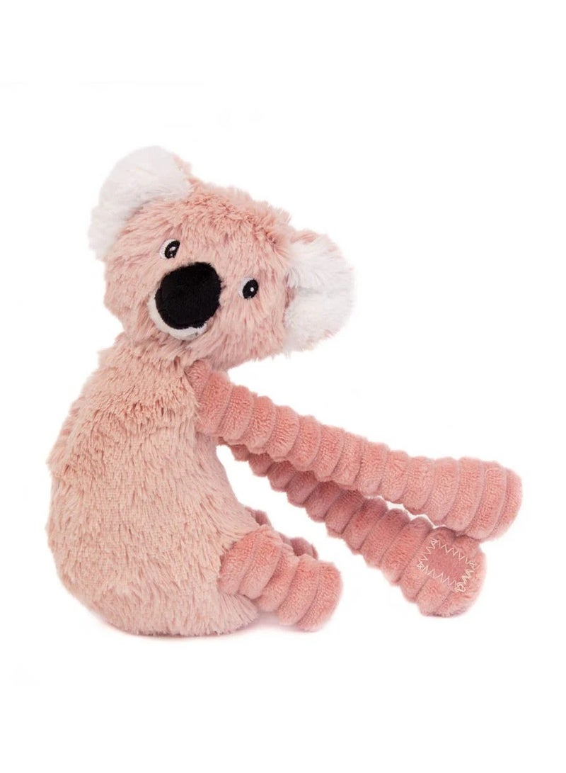 Les Deglingos Trankilou Koala Mom & Baby Plush Toy - Pink, Soft Corduroy, Eco-Friendly, Perfect for Newborns & Toddlers - Image 4