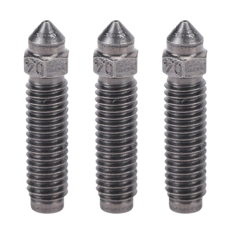 Multiple options WALFRONT 3 Pcs 0.4mm Hardened Steel Nozzle Set for 3D Printer Hotend Nozzles Replacement for Various Filaments Low wear optimized design Processed natural substance Indoor outdoor all-purpose fit Indoor outdoor use All usage compatible Individual & group usable Wear resistant Durability boosted processed material Experience optimized build Closed & open space compatible Long use oriented quality Storage transit efficiency build Bulk storage easy optimized build Ready varied options Multiple design variants Repeated assemble detach compatible All-round applied quality Fast & slow shipment compatible Care processed raw material Transit damage prevent build Connectable modular Efficiency boosted construction Simple multi-feature practical build All budget friendly options - Image 1