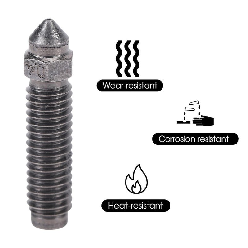Multiple options WALFRONT 3 Pcs 0.4mm Hardened Steel Nozzle Set for 3D Printer Hotend Nozzles Replacement for Various Filaments Low wear optimized design Processed natural substance Indoor outdoor all-purpose fit Indoor outdoor use All usage compatible Individual & group usable Wear resistant Durability boosted processed material Experience optimized build Closed & open space compatible Long use oriented quality Storage transit efficiency build Bulk storage easy optimized build Ready varied options Multiple design variants Repeated assemble detach compatible All-round applied quality Fast & slow shipment compatible Care processed raw material Transit damage prevent build Connectable modular Efficiency boosted construction Simple multi-feature practical build All budget friendly options - Image 2