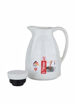 Valk Vacuum Flask With Double Wall Glass 600 Ml  Wide Mouth With Anti-Leakage Cap Double Walled Travel Mug  White + Black  Color  - Image 4