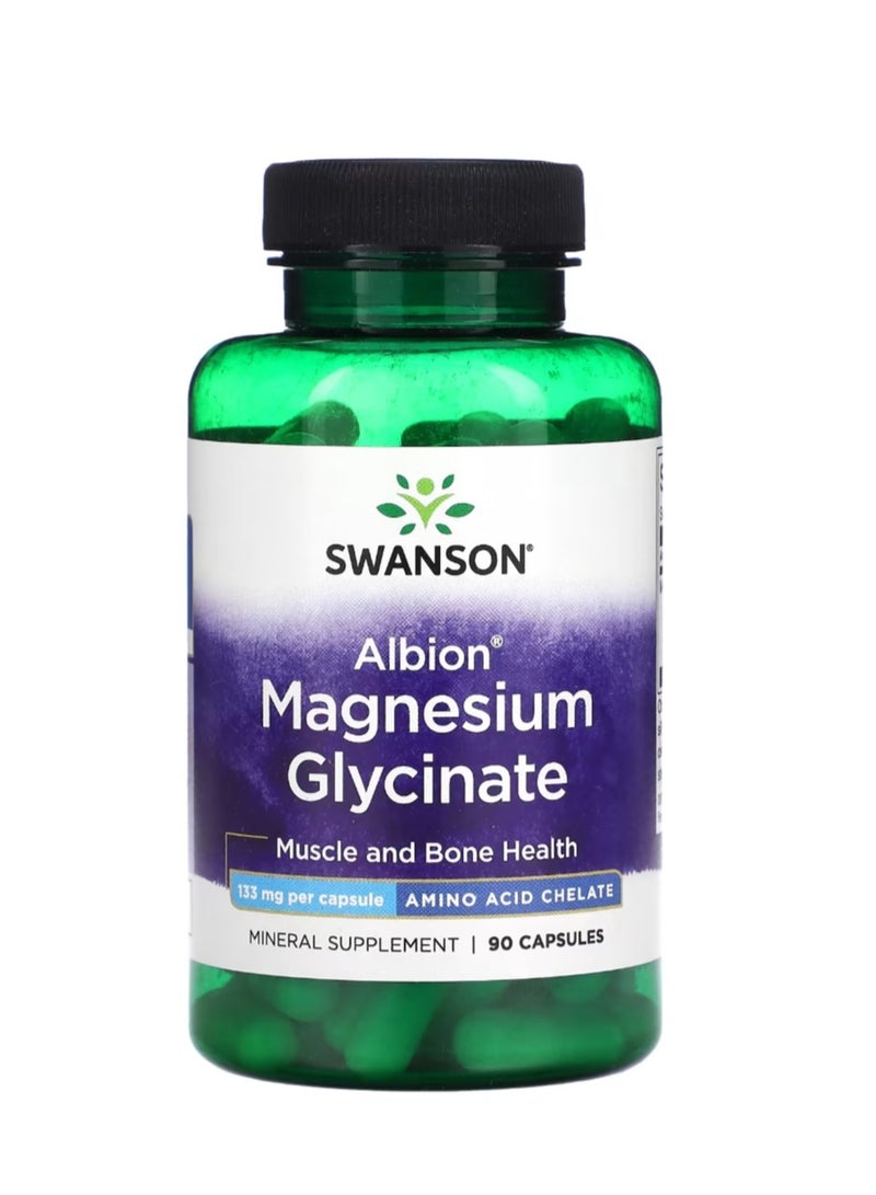 سوانسون ألبيون مغنيسيوم جليسينات 133 ملجم - 90 كبسولة - Image 1