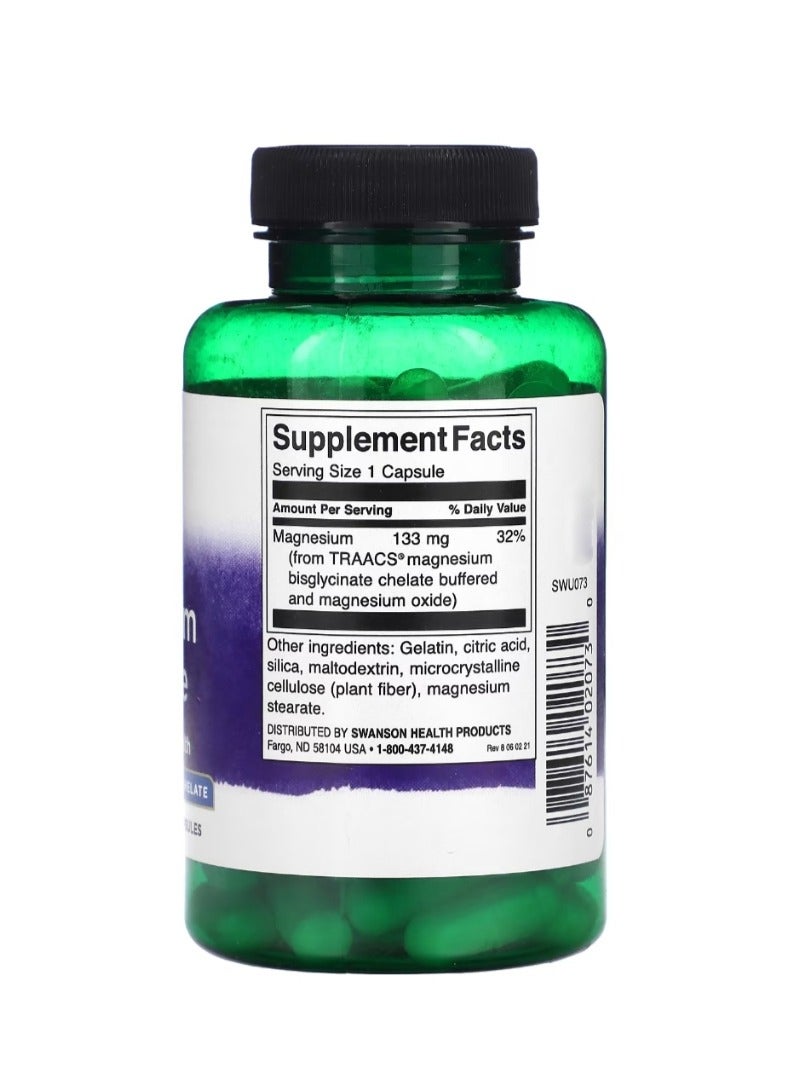 سوانسون ألبيون مغنيسيوم جليسينات 133 ملجم - 90 كبسولة - Image 2