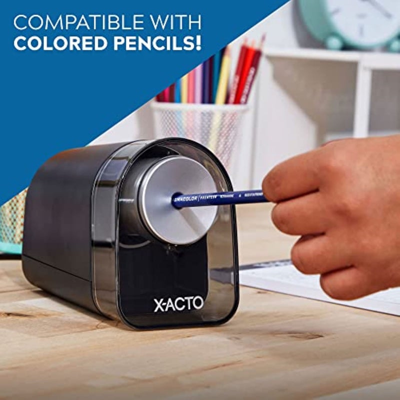 X-ACTO XLR Electric Pencil Sharpener, Black (ELM1818X) - Image 4