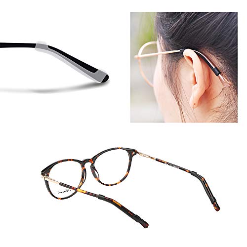 Alamic Eyewear Retainer Eyeglass Temple Tip for Kids and Adults Silicone Anti Slip Holder for Glasses Piece Ear Hook - 12 Pairs - Image 2
