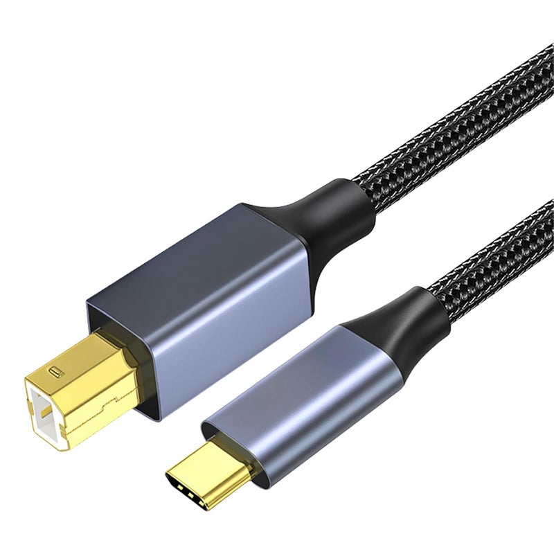 Peiiwdc USB C Printer Cable Type Male to B Type Male Scanner Cord Data Transmission for Printers Scanner to Data Transfer - Image 4