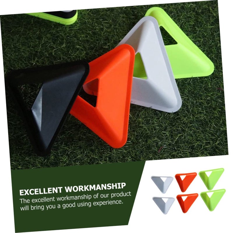 20pcs Bright Color Agility Marker Cones Soccer Football Training Obstacle Triangle Plates Coordination Drills - Image 4