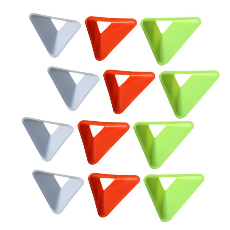 20pcs Bright Color Agility Marker Cones Soccer Football Training Obstacle Triangle Plates Coordination Drills - Image 2