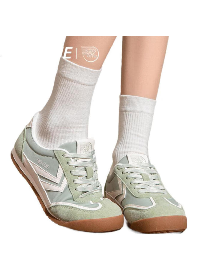 Leap Women'S Canvas Shoes Summer New Breathable Casual Flat Shoes Women Green Rice 39 - Image 1