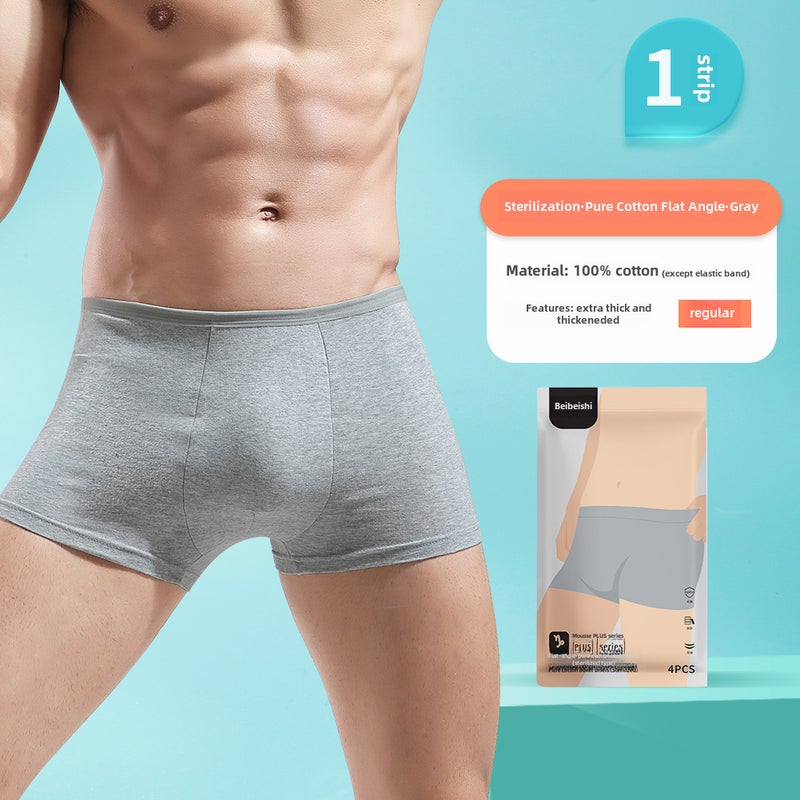 Generic Pure Cotton Disposable Ladies Panties for Travel Men's Boxer Panties-Single Pack * Character 