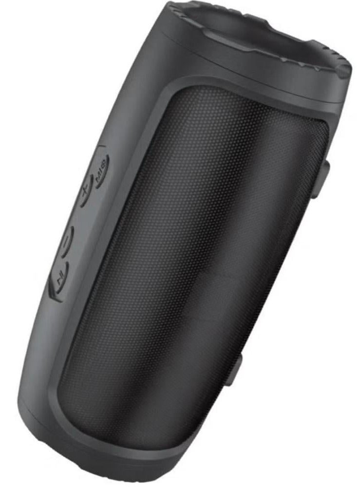 ليفور مكبر صوت لاسلكي محمول بتقنية البلوتوث LSM322-BK من LEVORE - نطاق متقدم 10 أمتار، خرج 3 وات، تشغيل متعدد المصادر (USB/TF/FM)، حساسية 80 ديسيبل، وبطارية قوية 3.7 فولت 800 مللي أمبير في الساعة لتجربة موسيقية سلسة - Image 1