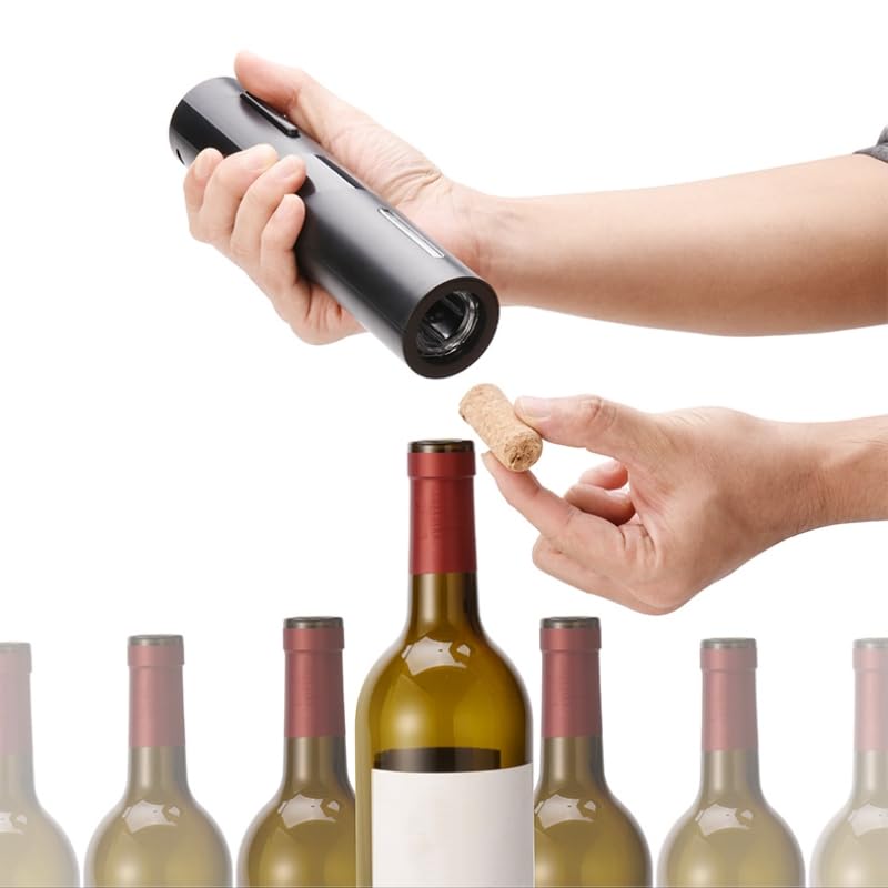 PEIPU Electric Wine Bottle Opener, Easy to Use, Perfect for Home, Restaurants & Travel, Wine Lovers & Host (Black) - Image 4