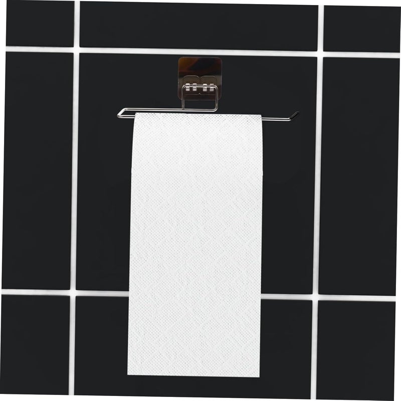 1 Set Stainless Steel Punch Towel Rack Multi Function Storage Holder for Kitchen Bathroom Easy Installation No Nails Required - Image 3