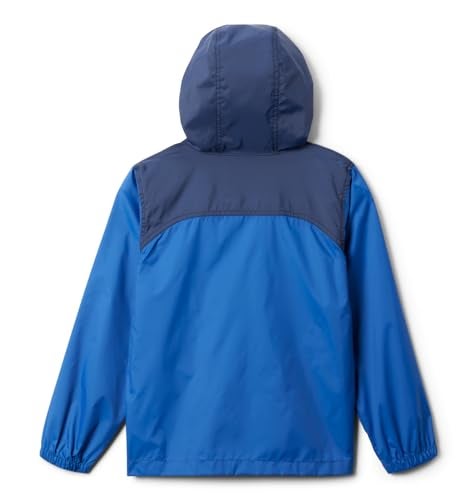 Columbia Youth Boys Glennaker Rain Jacket, Mountain Blue/Collegiate Navy, Small - Image 2