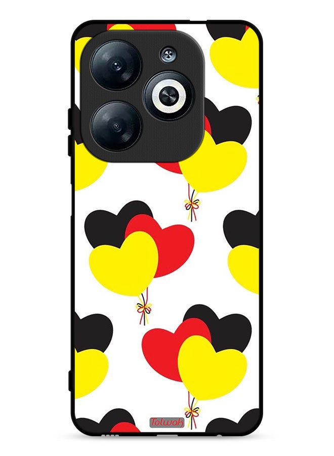Tolwak Infinix Smart 8 4G Protective Case Cover Three Hearts Bunch  - Image 1