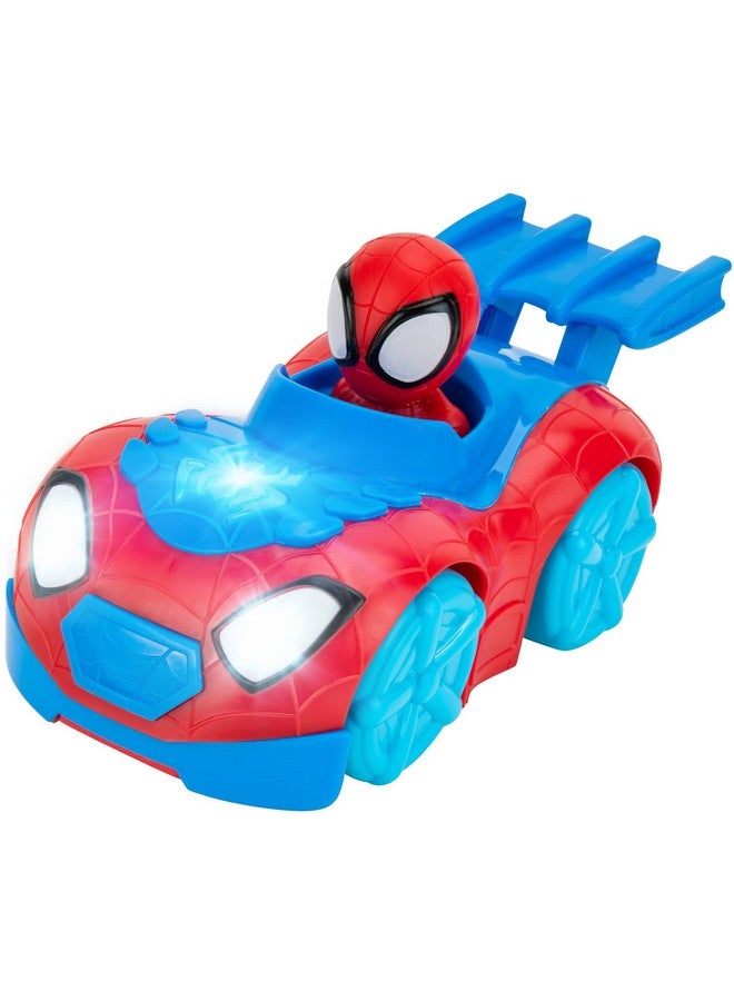Marvel Spidey and HIS Amazing Friends Flash ‘N’ Dash Web Crawler - Motorized Web Crawler Vehicle with Lights and Sounds - Toys Featuring Your Friendly Neighborhood Spideys - Image 1