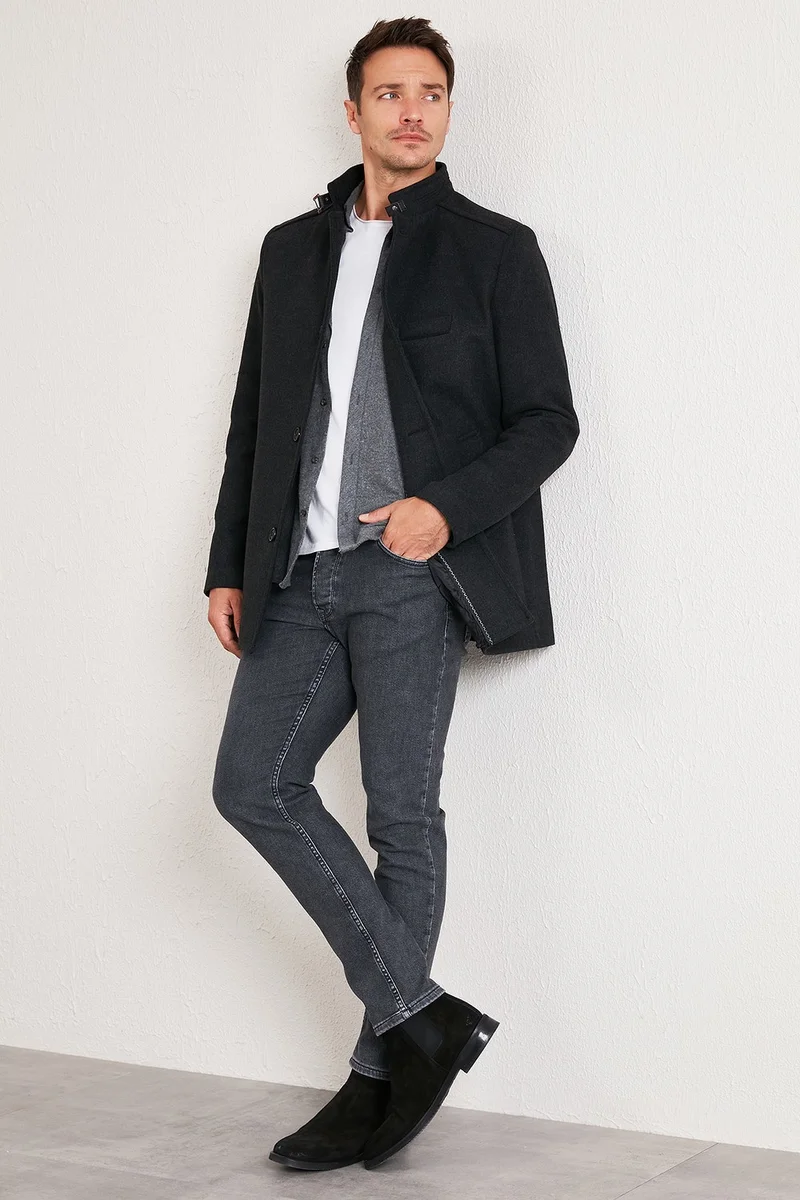Buratti Slim Fit Cotton Cashew COAT Men's COAT 5841012
