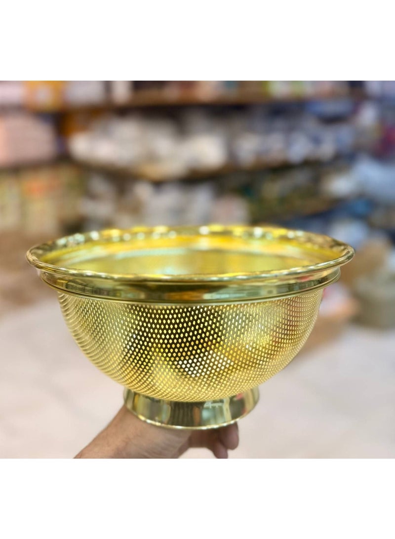 طبق فاكهه جولد بالغطاء - Image 3