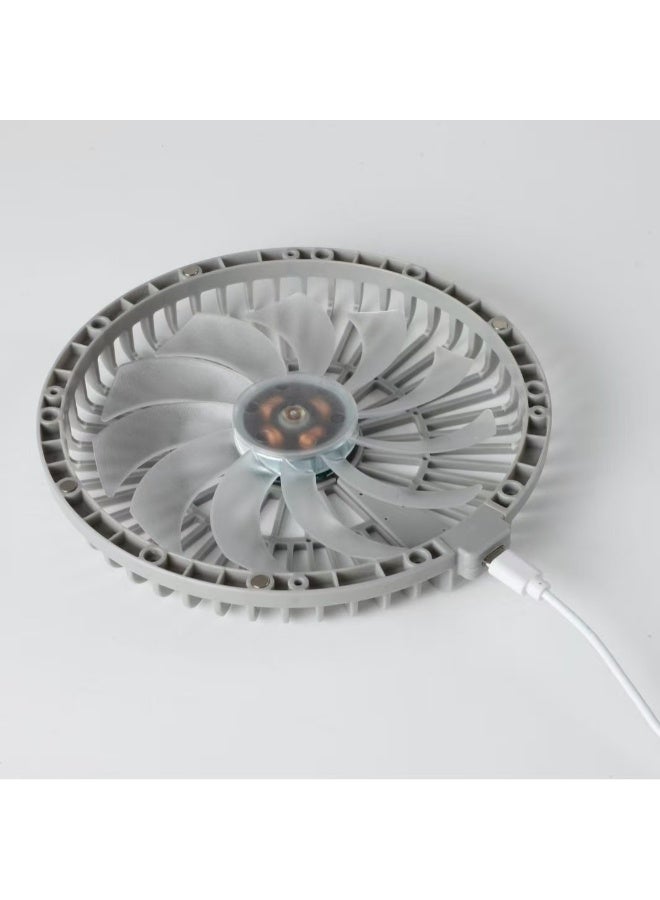 Rock Pow Laptop Fan with 360° Rotatable Folding Portable Cooling Stand, Adjustable Height Laptop Cooler, Suitable for All 10-17 inch laptop tablets with Removable magnetic Colorful RGB fan - Image 3