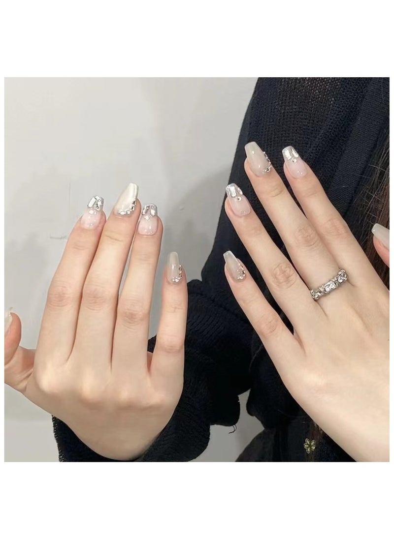 Binzo Beauty - Binzo Beauty Press On Handmade Nails, 10pcs,Nails Art , Acrylic Nails, False Nails，Natually Nails - Image 1