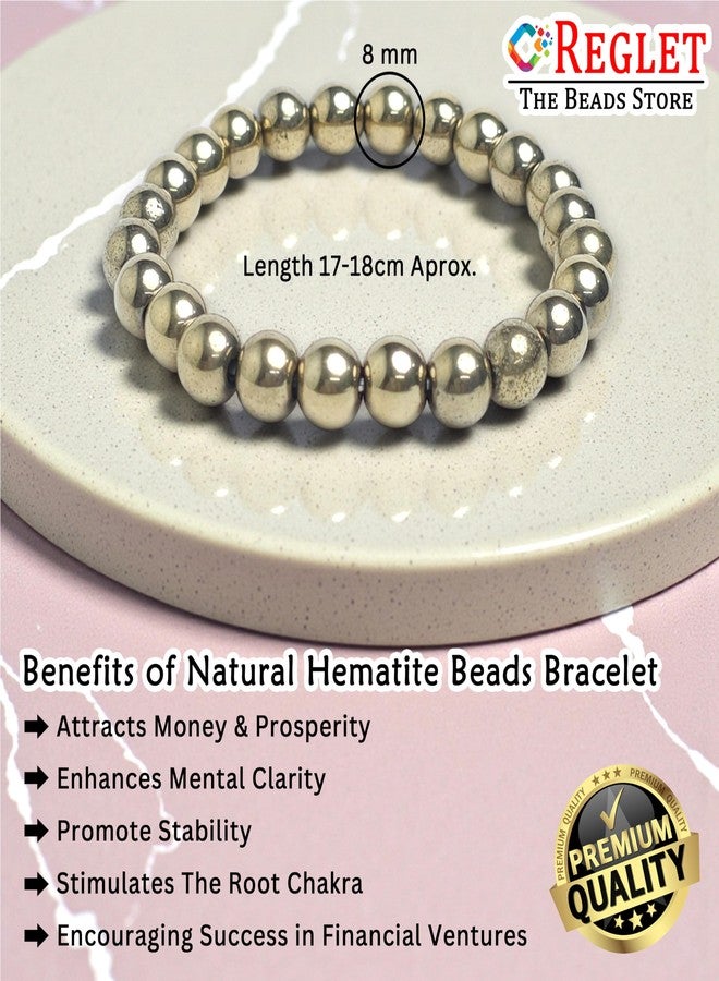 REGLET Karz Mukti Bracelet | Wealth & Prosperity | Original Golden Hematite | Good Fortune & Protection | Astrology Bracelet for Women & Men - Image 2