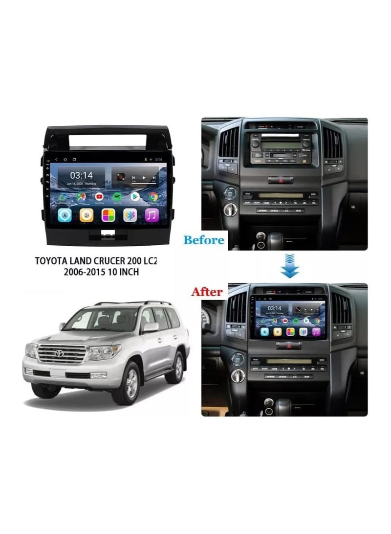 SHEZA STAR Android Car Stereo for Toyota Land Cruiser 2008 2009 2010 2011 2012 2013 2014 2015 1GB RAM 32GB ROM 10 Inch MirrorLink WiFi BT, IPS Touch Screen with Backup Camera Included  - Image 2