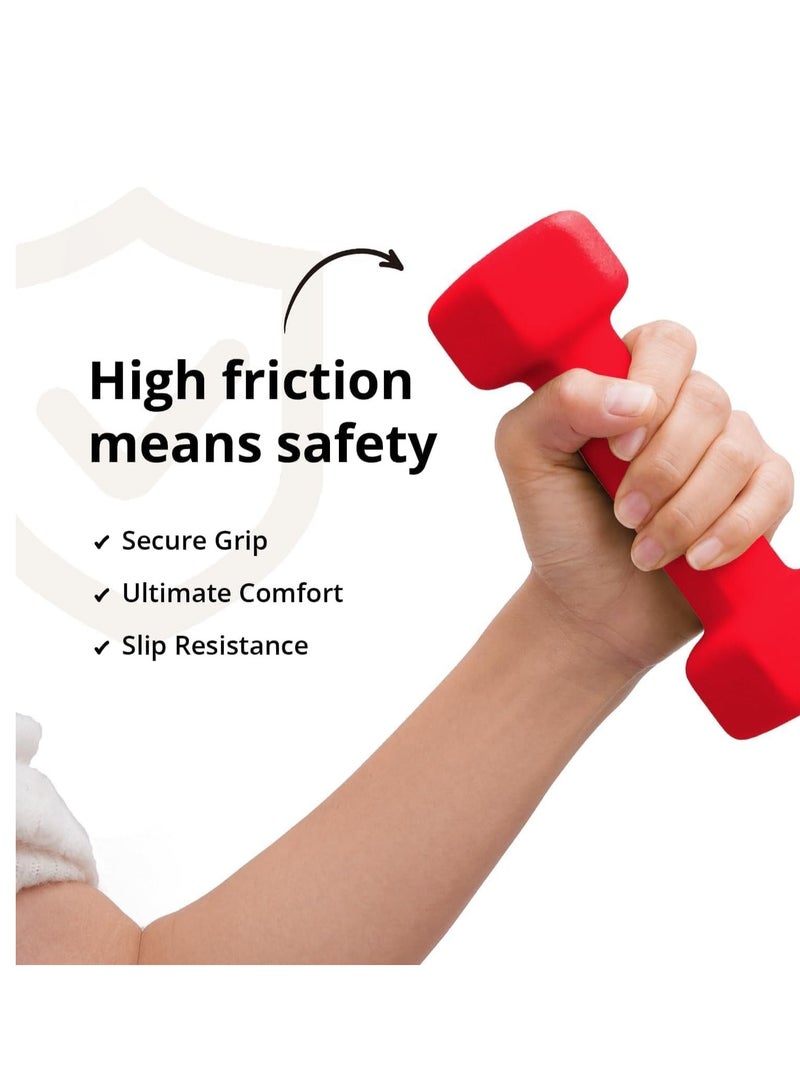 ALCOACH 2-Piece Double Dumbbells - 1 Kg 1kg - Image 3