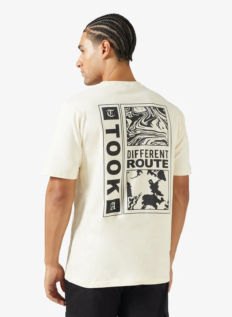 Seventy Five Graphic Print Regular Fit T-Shirt