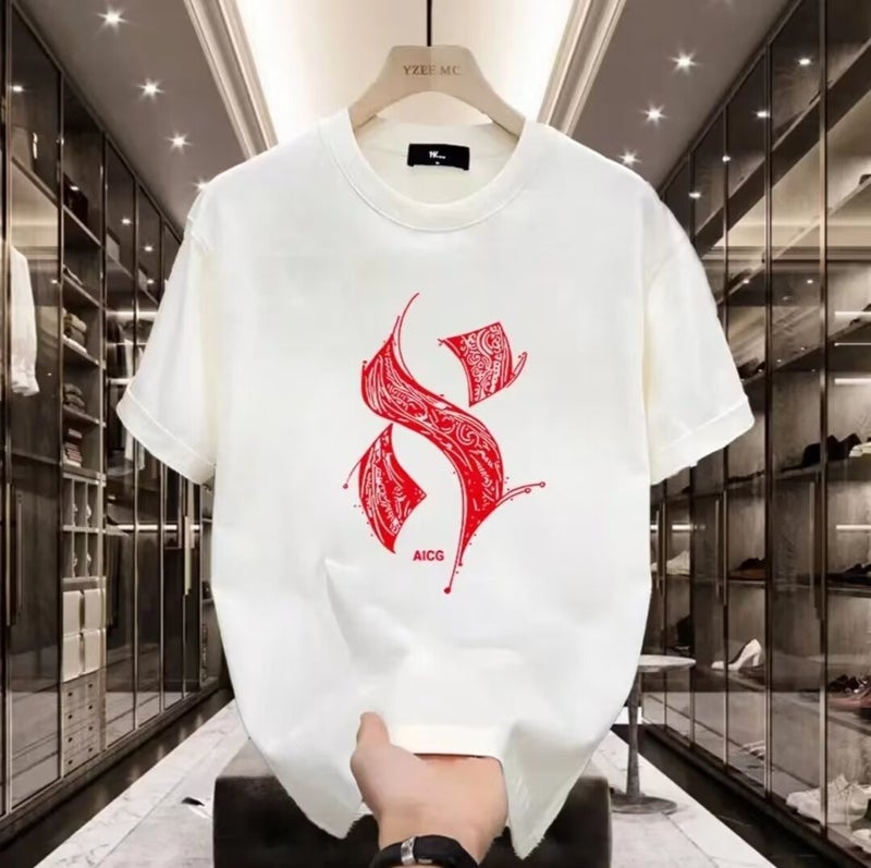 New Short-Sleeved T-Shirt Men'S Summer Korean-Style Trendy Simple Half-Sleeved Top Hong Kong-Style Loose Casual Trendy Brand T-Shirt - Image 2