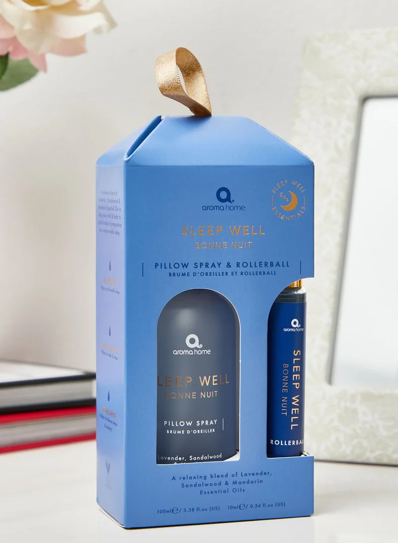 Aroma Home Sleep Well Pillow Spray & Rollerball