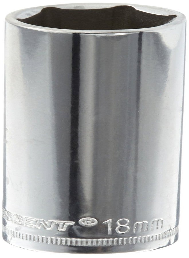 كريسنت مقبس متري عميق ذو 6 نقاط، مقاس 18 مم، من نوع Crescent 3/8 بوصة - CDDS48N
