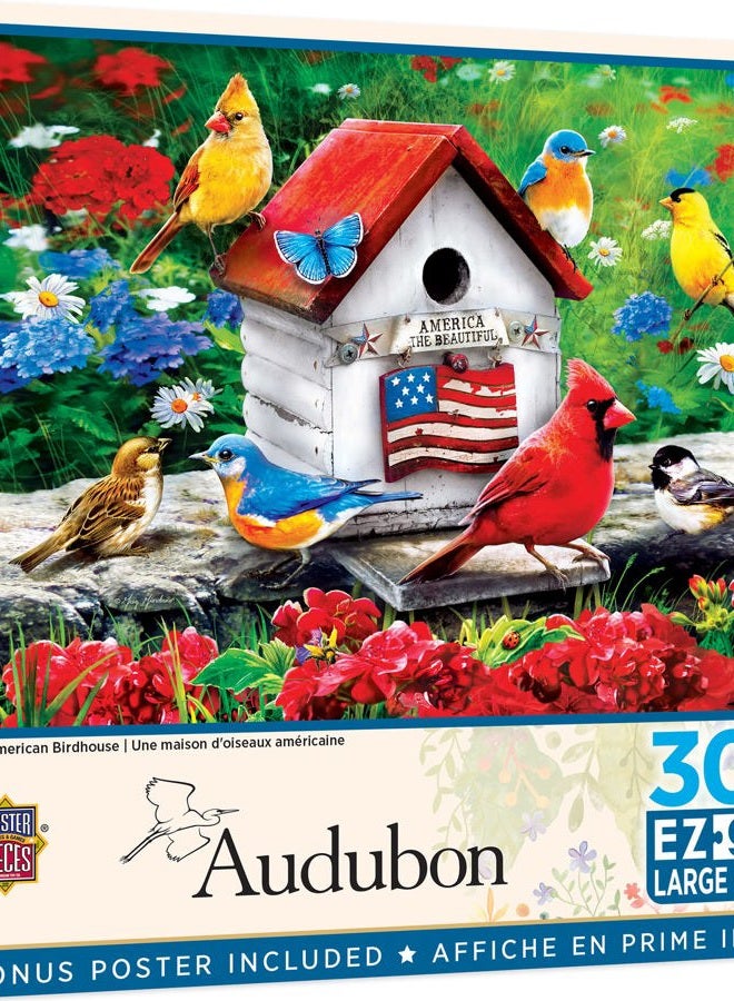 MasterPieces Baby Fanatic 300 Piece EZ Grip Jigsaw Puzzle - an American Birdhouse - 18"x24" - Image 1