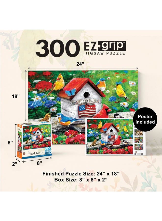 MasterPieces Baby Fanatic 300 Piece EZ Grip Jigsaw Puzzle - an American Birdhouse - 18"x24" - Image 2