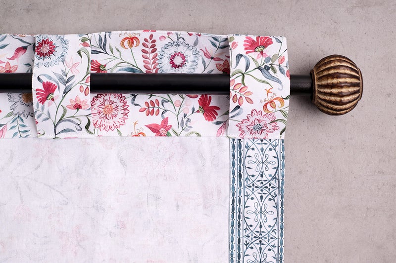 ميزون دي هيرمين Maison D 'Hermine Curtain 100 ٪ Cotton 50 "" X124 "Strtains 2 لوحة سهلة معلقة مع جيب وحلقة في المطبخ غرف نوم ومكاتب Nellore - ربيع/صيف - Image 5