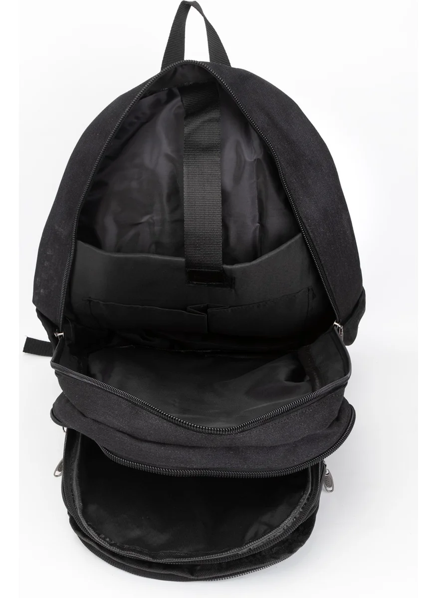 Necati Çanta Necati Bag 17 Inch Laptop Compartment Multi Compartment Canvas Daily & Mountaineering Backpack