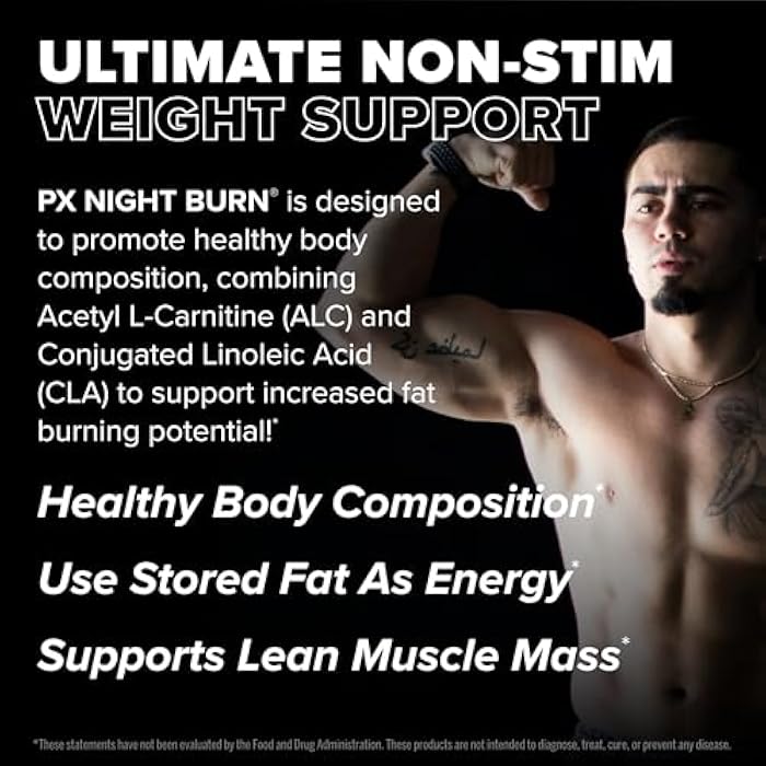 FINAFLEX PX Night Burn - 120 Capsules - Ultimate Non-Stim Weight Loss - Supports Healthy Body Composition & Lean Muscle Mass - 30 Servings - Image 3