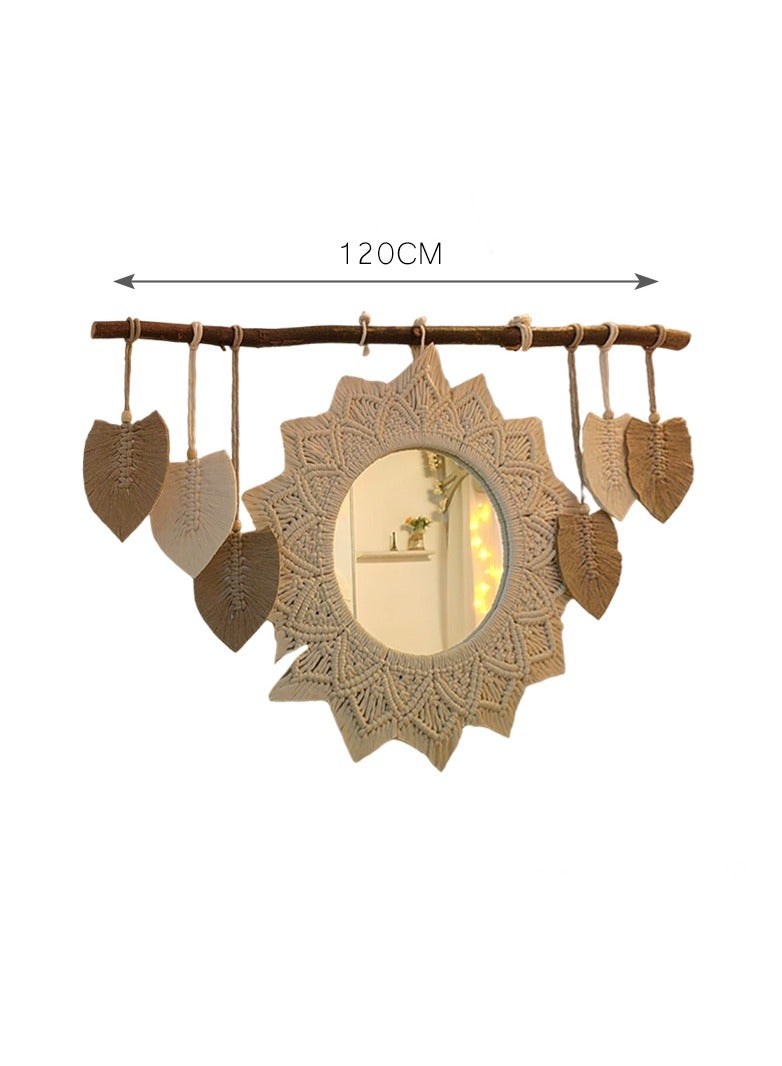 Egypt Antiques Handmade round macrame mirror by Egypt Antiques - Image 5