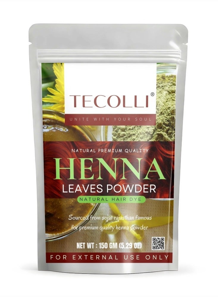 TECOLLI Pure Henna Powder -150 Gram Natural Hair Dye - Image 1