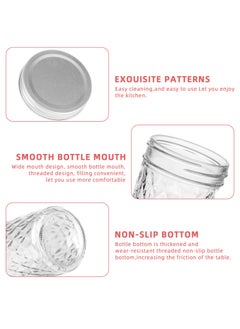 SKYLINK 12 Pack 8oz Mason Jars with Silver Lids – Crystal Glass Canning, 250ml Wide Mouth Jelly Jars for Honey, Jam, Food Storage, DIY Crafts, Party & Wedding Favors  - Image 4