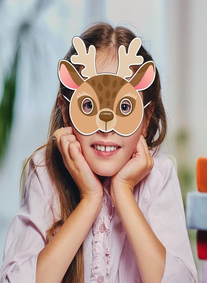 فيستيكو كمامات وجه بتصميم غزال من فيستيكو® (18 قطعة)، لوازم حفلات بتصميم الغزال، هدايا تذكارية للأطفال، مستلزمات حفلات بتصميم الغزال، كمامات وجه للأطفال - Image 5