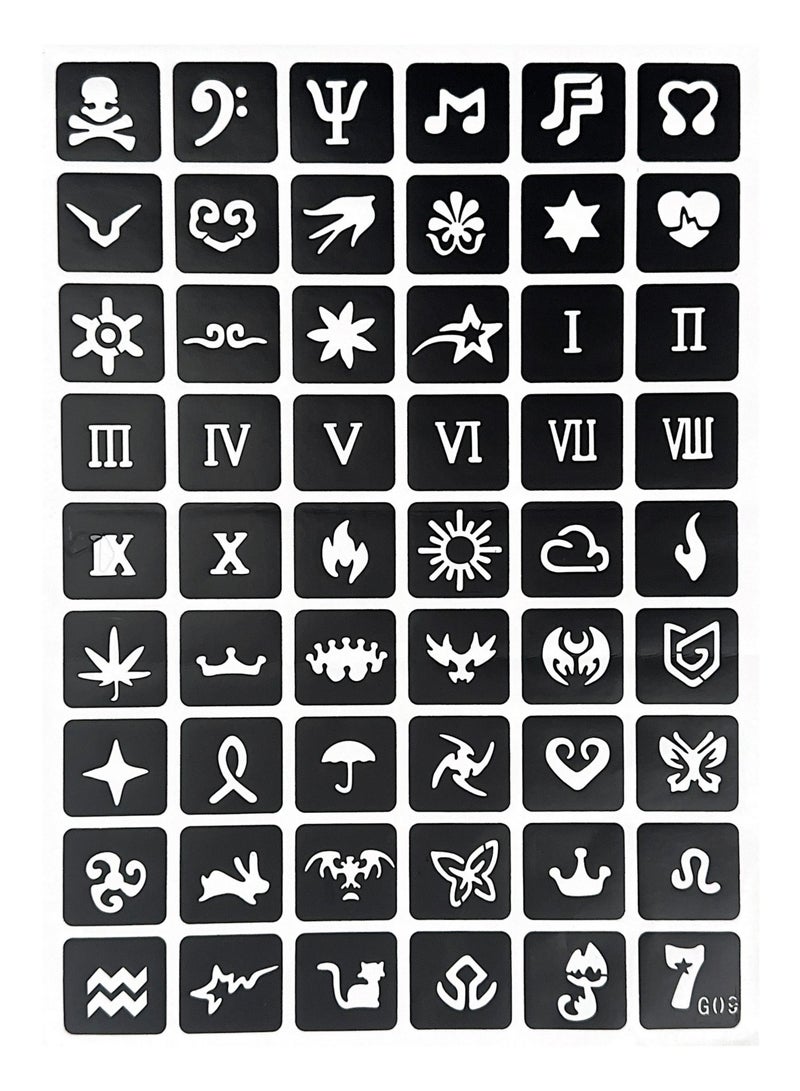 MODA وشم استنسل وشم ملصق الحناء لحبر الوشم السحري