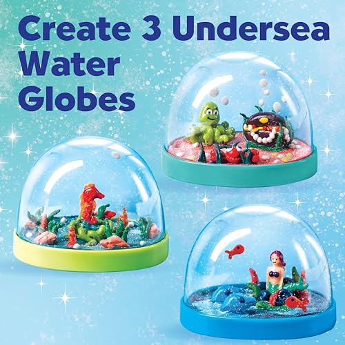Creativity for Kids Make Your Own Under the Sea Water Globes - Make 3 DIY Snow Globes, Arts and Crafts for Boys and Girls, Kids Activities and Birthday Gifts for Ages 6-8+ - Image 2