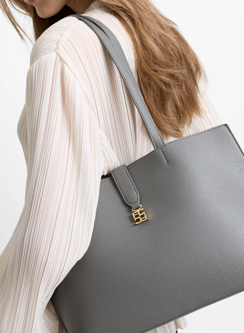 فرنش كونكشن Women Grey Emili Large Tote Bag