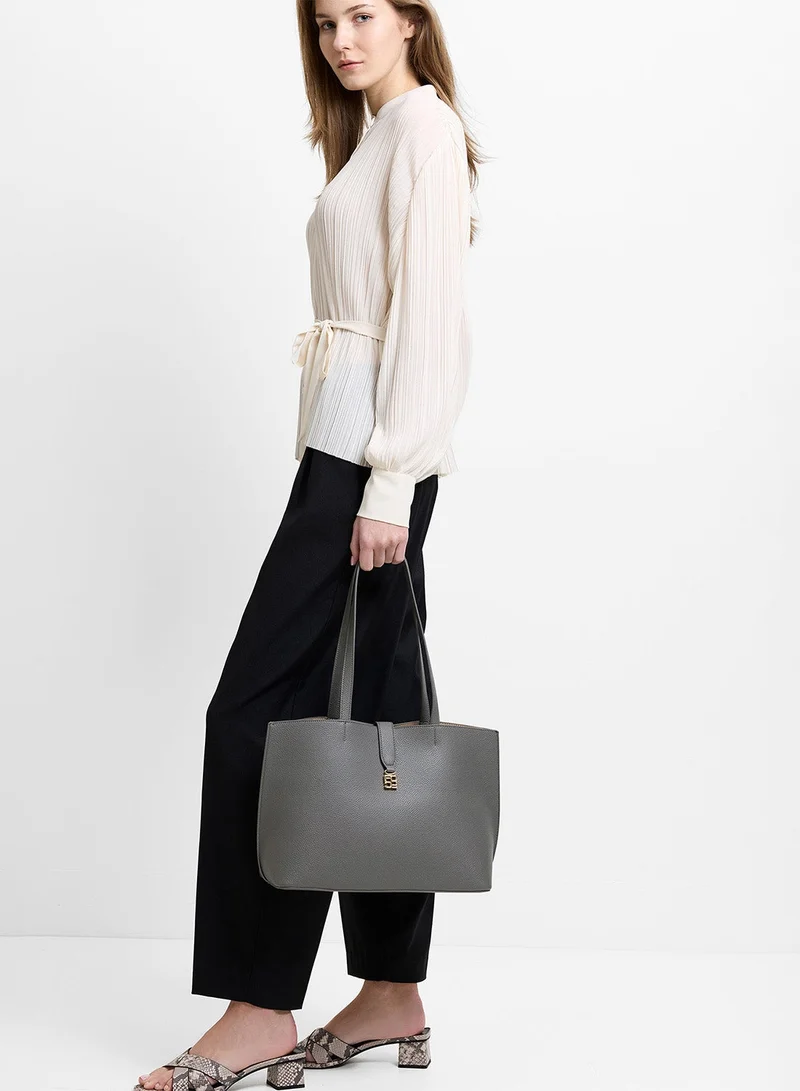 فرنش كونكشن Women Grey Emili Large Tote Bag