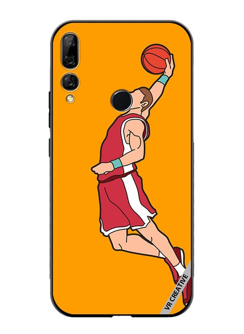 Protective Case Cover For Huawei Y9 Prime 2019 Basketball Player Dunking Design Multicolour