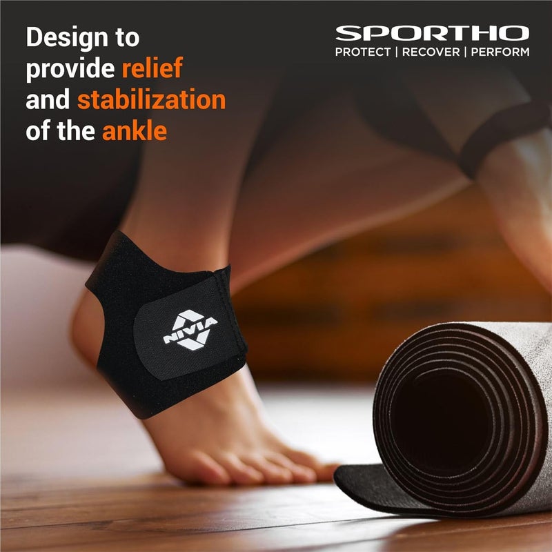 Nivia Orthopedic Basic Ankle Support - Neoprene - Image 3
