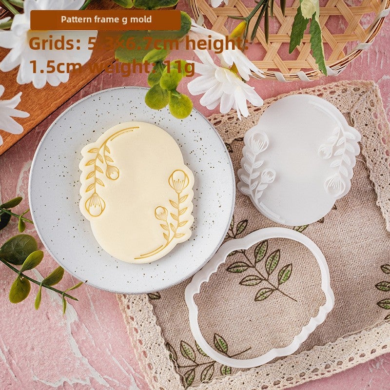 Korean Style Fondant Cookie Mold for Wedding PC0668-Pattern Frame G