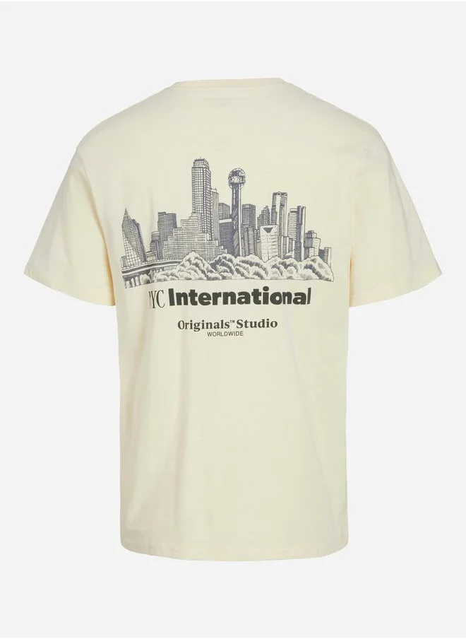 JACK & JONES NYC Graphic Print Crew Neck T-Shirt