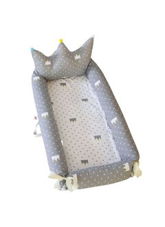 Bumble & Bird Portable Maxi Baby Nest - Royal Grey  - Image 1