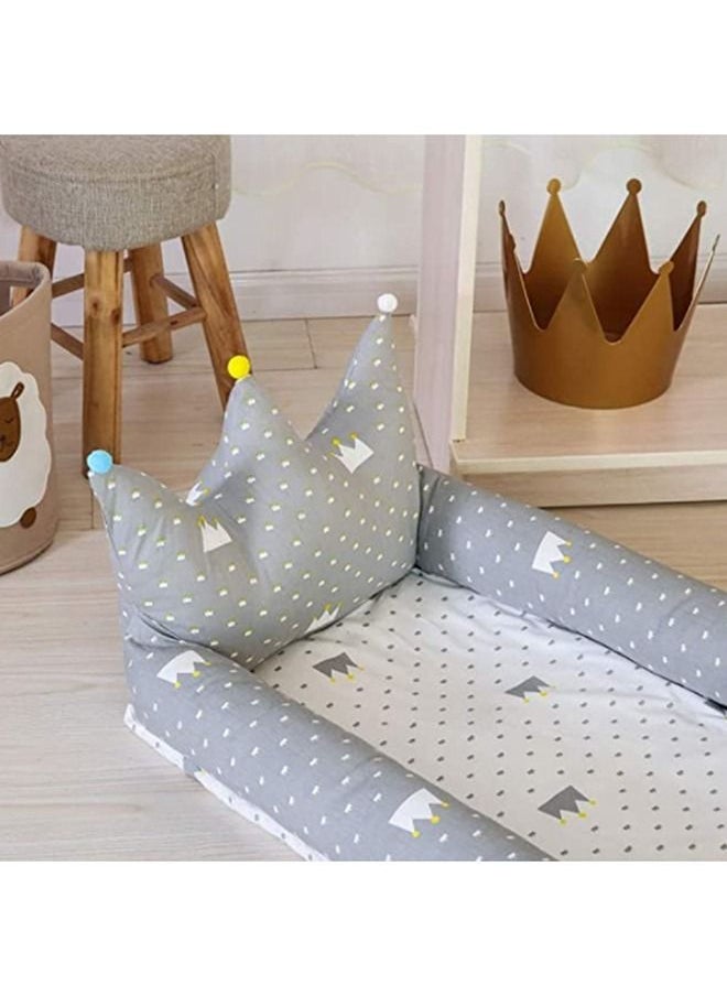 Bumble & Bird Portable Maxi Baby Nest - Royal Grey  - Image 2